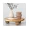 Hello Honey® 10" Round Hand-Carved Mango Wood Cake Pedestal